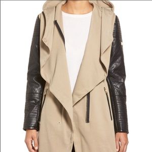 Vince Camuto asymmetrical faux leather jacket